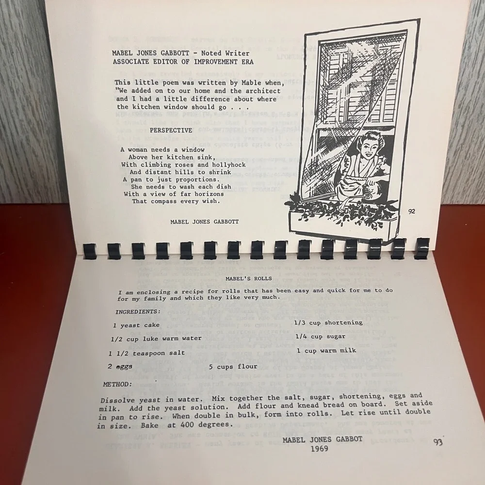 Vintage Food for Body and Soul LDS Cookbook 1969 Recipes Poetry Spiral Bound